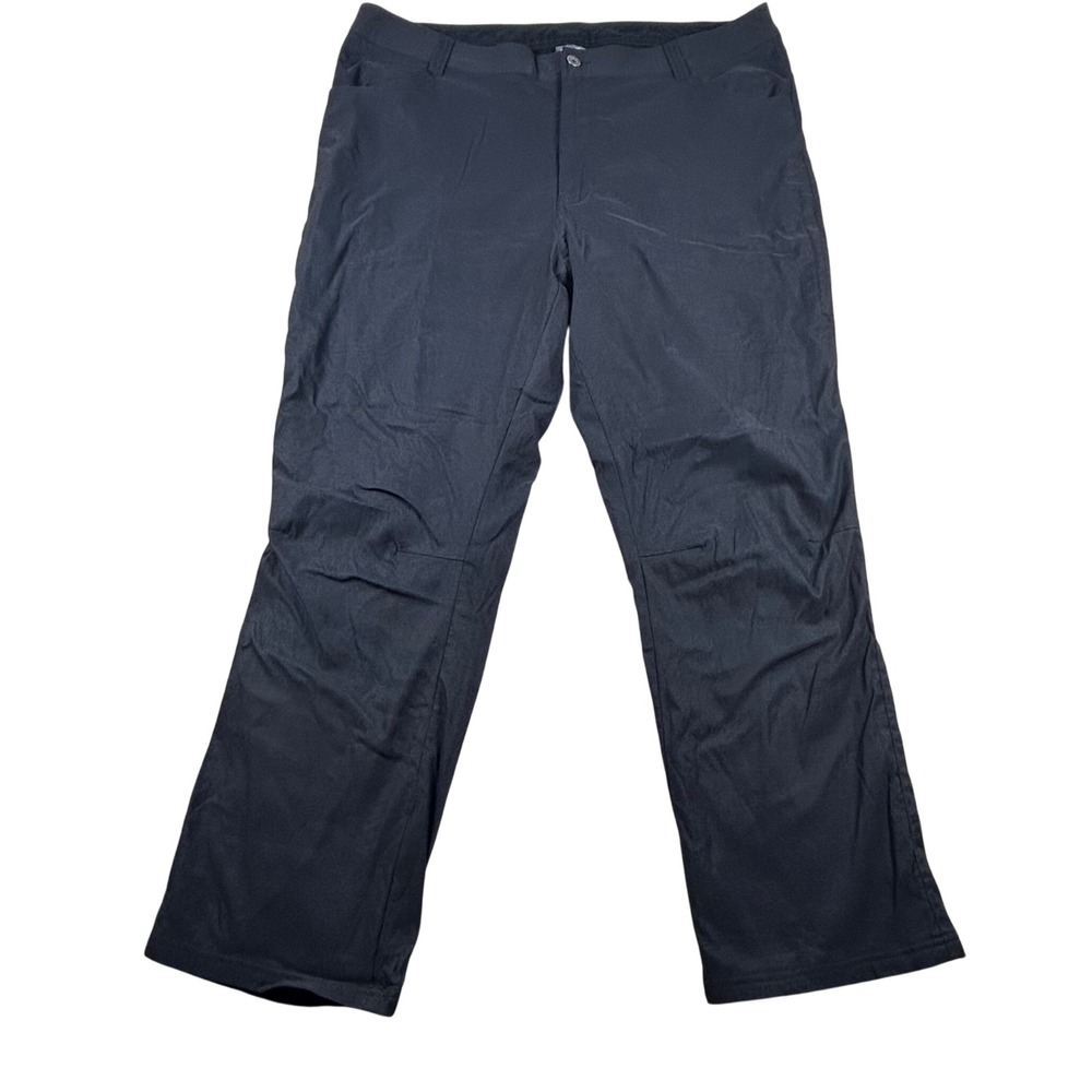 Eddie Bauer Mens Fleece Lined Hiking‎ Pants Black 40x30 Outdoor Trousers 1644